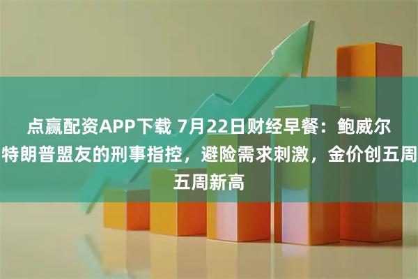 点赢配资APP下载 7月22日财经早餐：鲍威尔受到特朗普盟友的刑事指控，避险需求刺激，金价创五周新高